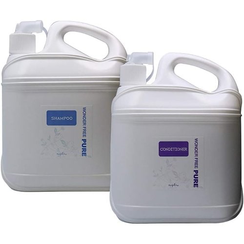 ナプラ ワンダーフリー ピュア シャンプー ４L 1個 + コンディショナー ４L 1個 計2個 業務用セット