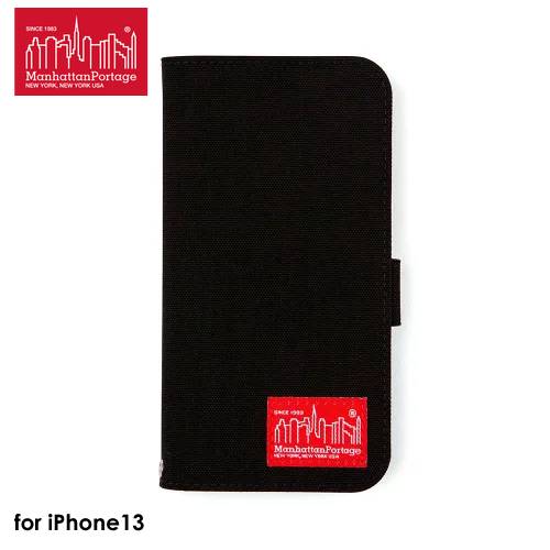 【正規取扱店】Manhattan Portage CORDURA NYLON 手帳型 BLACK【iPhone 13対応】4589676564185
