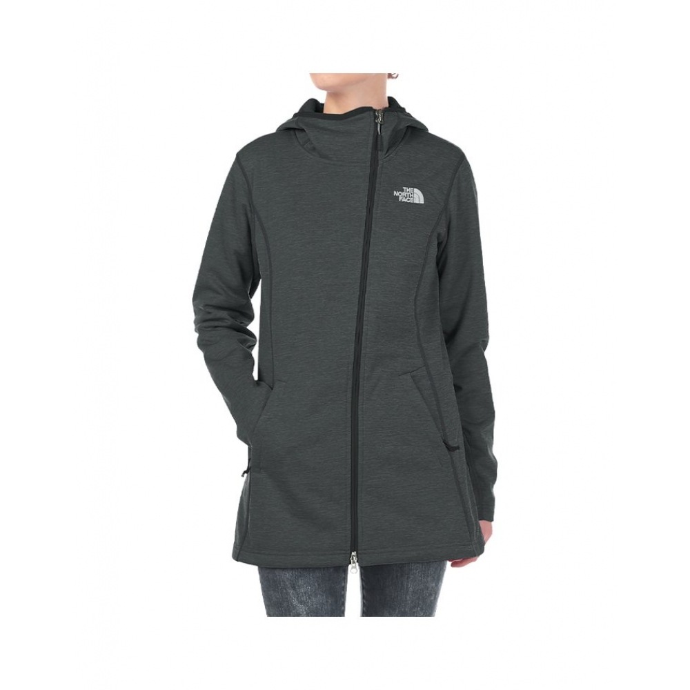 North Face 女性用起毛加工パーカージップアップロングスリーブ