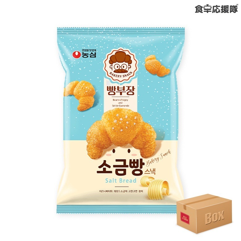 農心 パン部長の塩パン 1ケース 55g 16袋 ／ クロワッサン スナック菓子