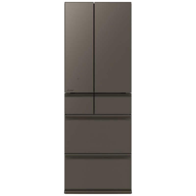 三菱　MITSUBISHI　冷蔵庫 6ドア 中だけひろびろ大容量 MZシリーズ 幅65cm 485L フレンチドア(観音開き) グランドアンバーグレー　MR-MZ49M-H（標準設置無料）