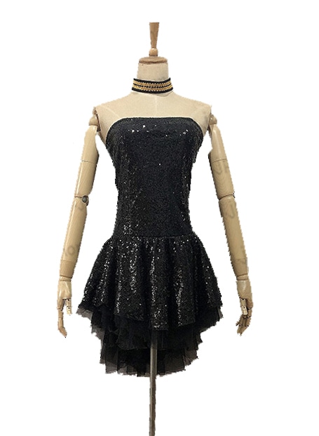 コスプレ衣装 に適合する 浜崎あゆみ 浜崎あゆみ 黒 衣装 コスプレ S602