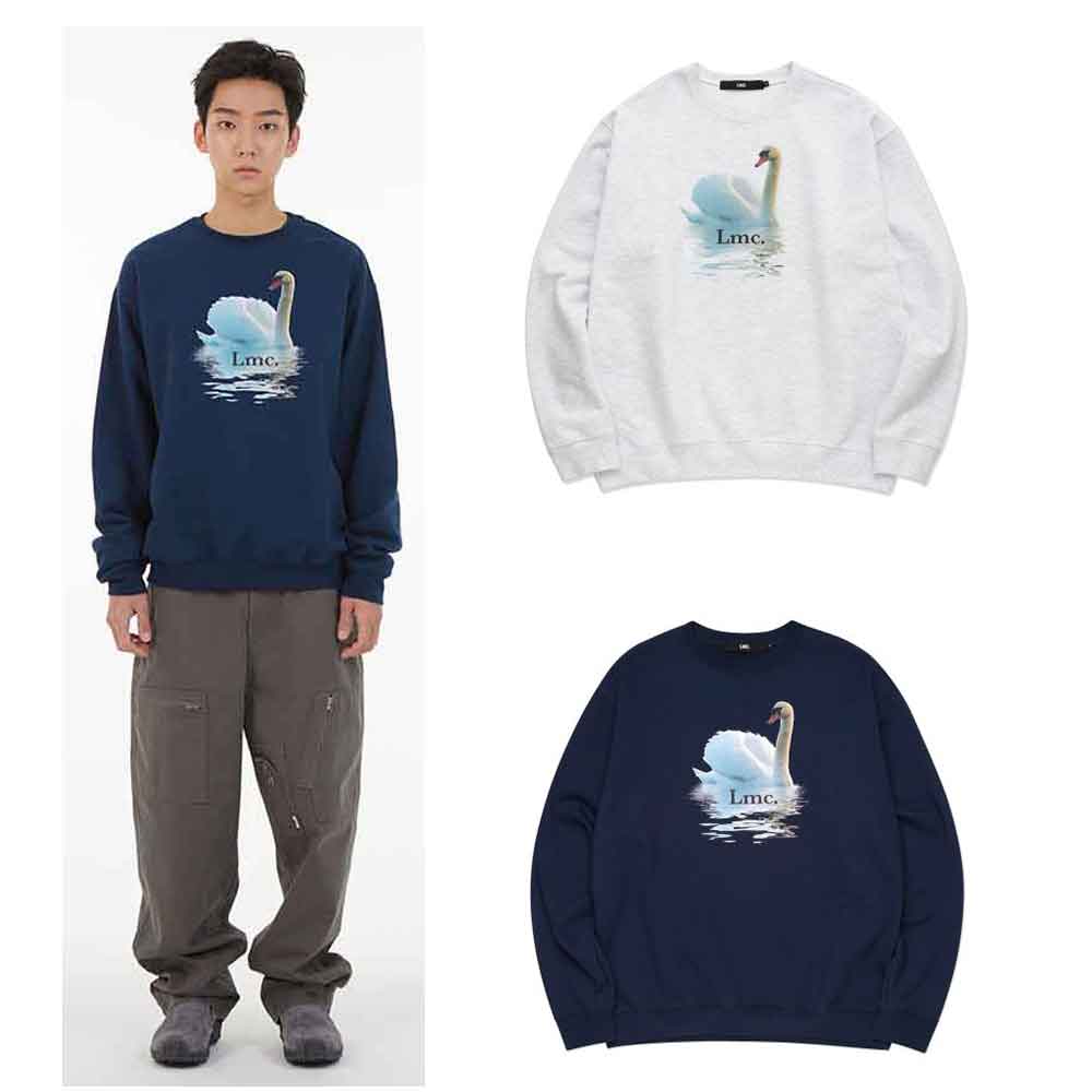 SWAN SWEATSHIRT/着用, 韓国の人気商品男女共用