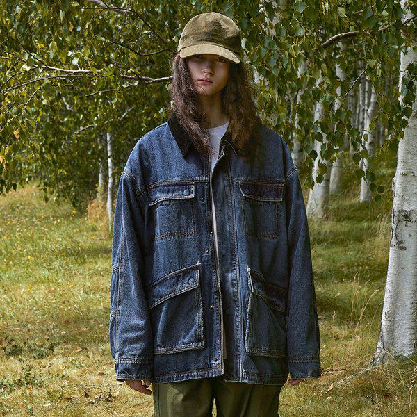 デニムワークキルティングジャケット FDJ102 / 2color W