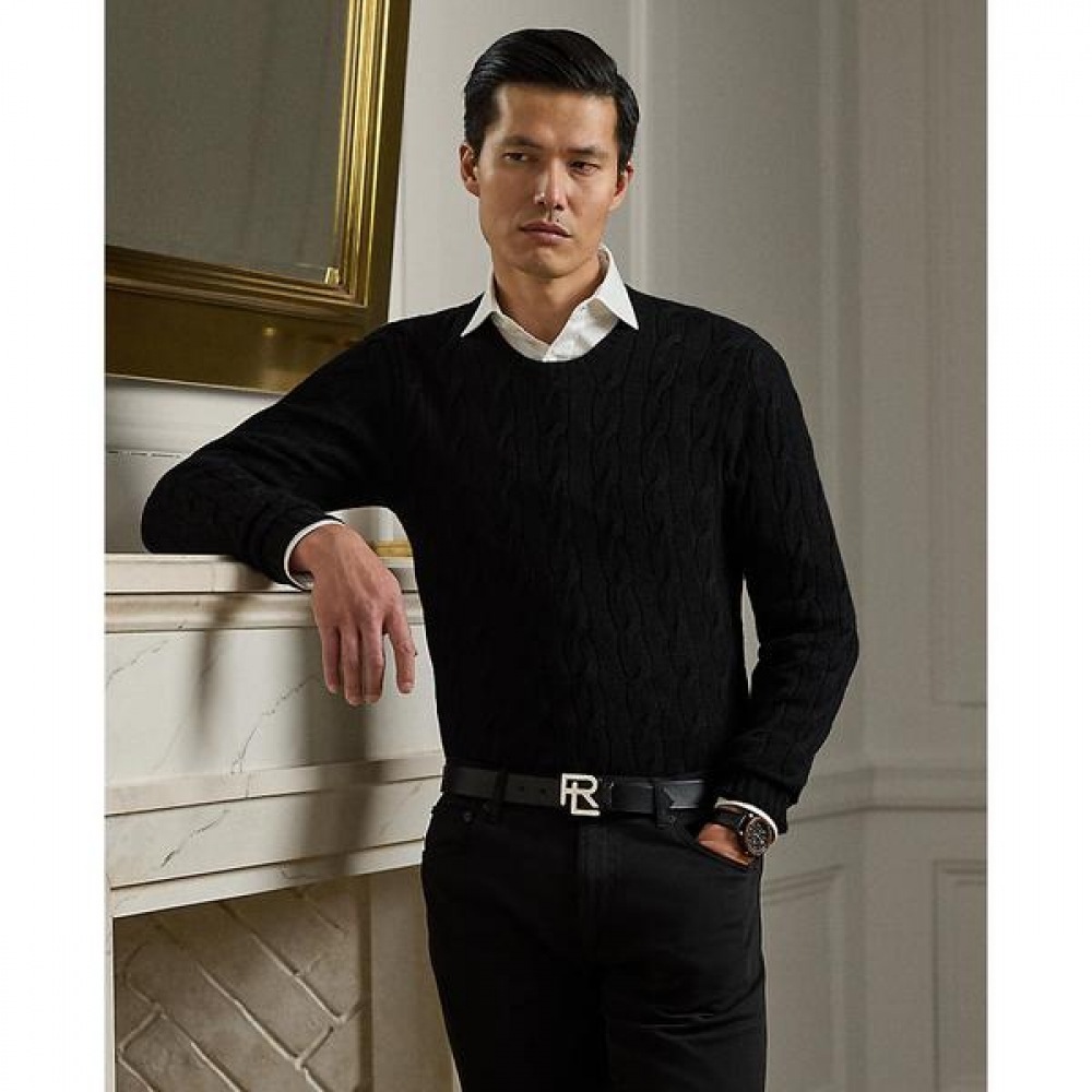 パープルラベルケーブルニットカシミアセーター (MNPLSWE16820602001)