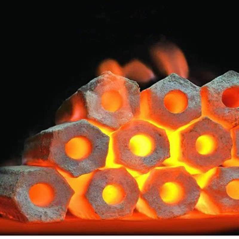 画像煙のない耐火物質炭屋外の焙煎とバーベキュー炭の家庭用機械高温ストレートストリップ商業竹カーボン