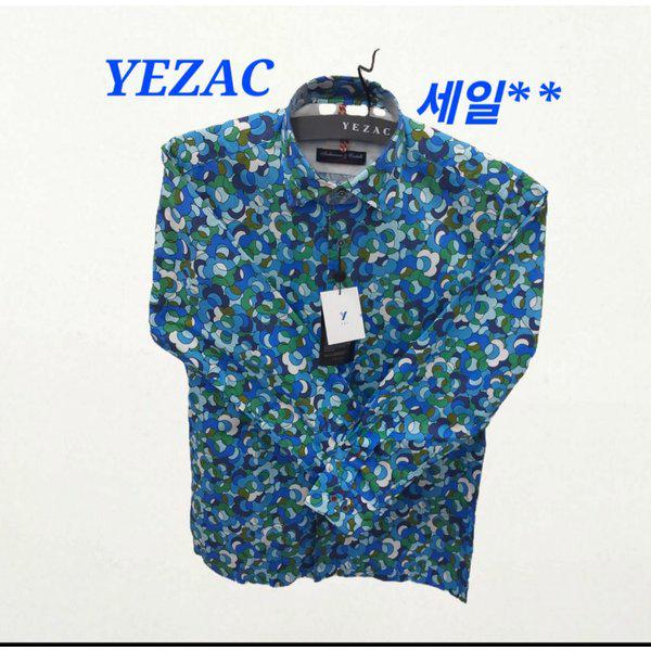 スピア 綿100 プリント 裾ストレート 一般フィット 長袖 輸入生地 YJ4SUA554BL