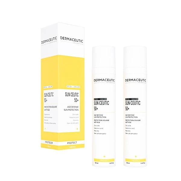 ダーマシューティック サンシューティック50+ 50ml 2本 Dermaceutic Sun Ceutic 50+ 日焼け止め 海外発送 日時指定不可 国際郵便発送