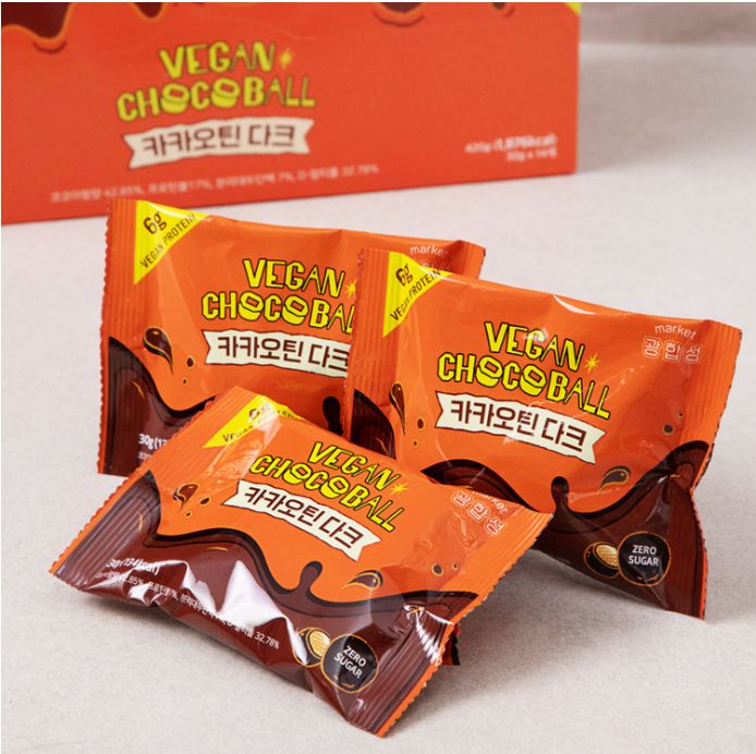 カカオティン ダーク ビーガン タンパク質 チョコボール30g 14個 5,372円