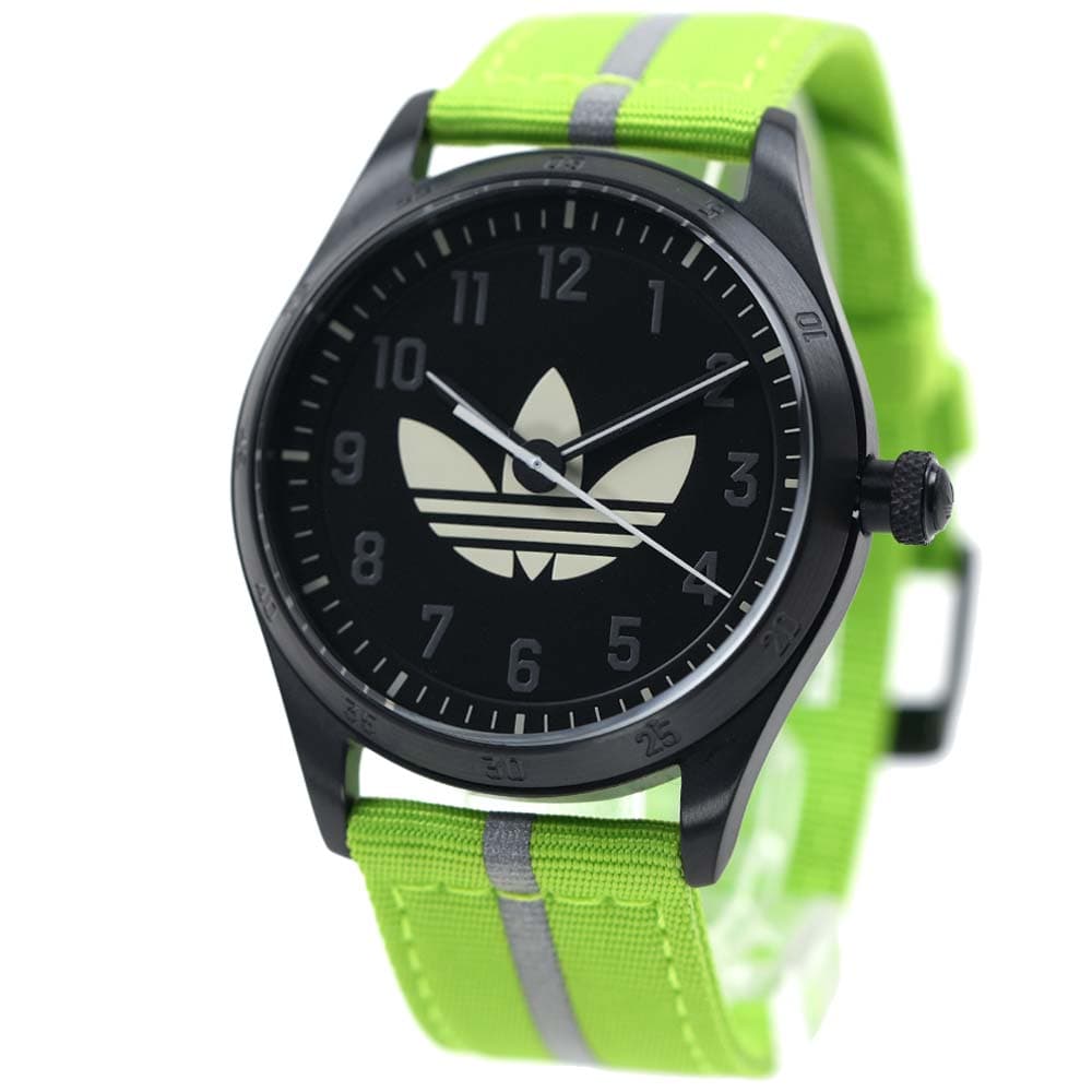 アディダス 腕時計 メンズ レディース ユニセックス ブラック グリーン CODE FOUR Unisex adidas AOSY23040