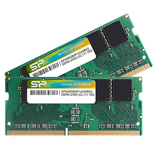 SP Silicon Power シリコンパワー ノートPC用 メモリ DDR4 2400 PC4-19200 8GB x 2枚 (16GB) 260Pin 1.2V CL17 Mac 対応 SP01