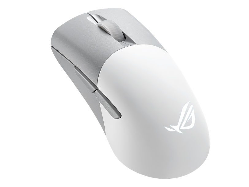 ROG Keris Wireless AimPoint [Moonlight White]ROG AimPoint光学センサーを搭載したワイヤレスゲーミングマウス