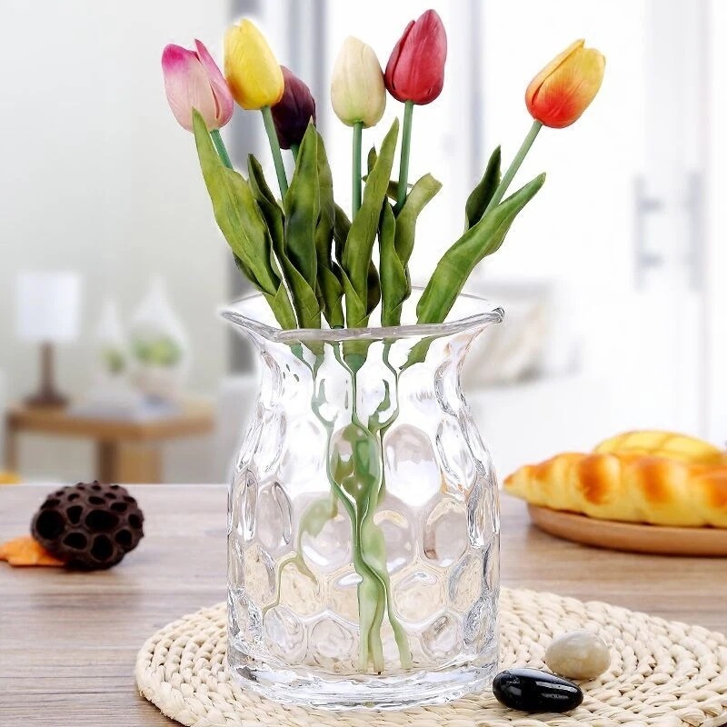【20点セット】【送料無料】七色花瓶現代のシンプルなアイデア小清新透明ガラス小花瓶水培緑羅花瓶