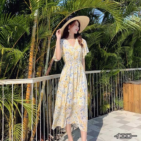 スカートロングスカートバックシャン レディース 透け 半袖 水着の上に着る服 大人 マキシ丈ス シフォン 30代 Aライン リゾートス ロング サマードレス 大きいサイズ 沖縄 40