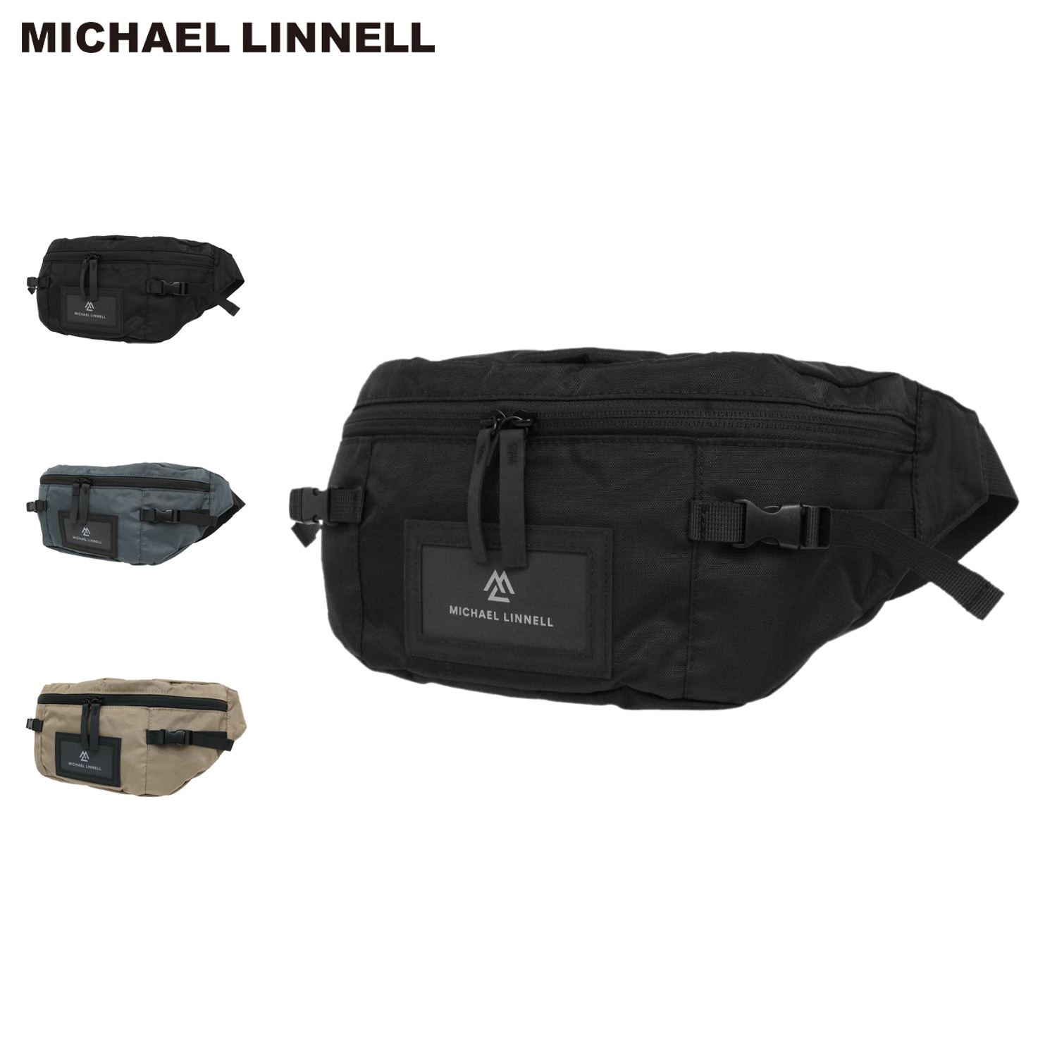 ウエストポーチ メンズ レディース 4.5L 軽量 撥水 斜めがけ コンパクト ブラック グレー ベージュ 黒 MLYL-10