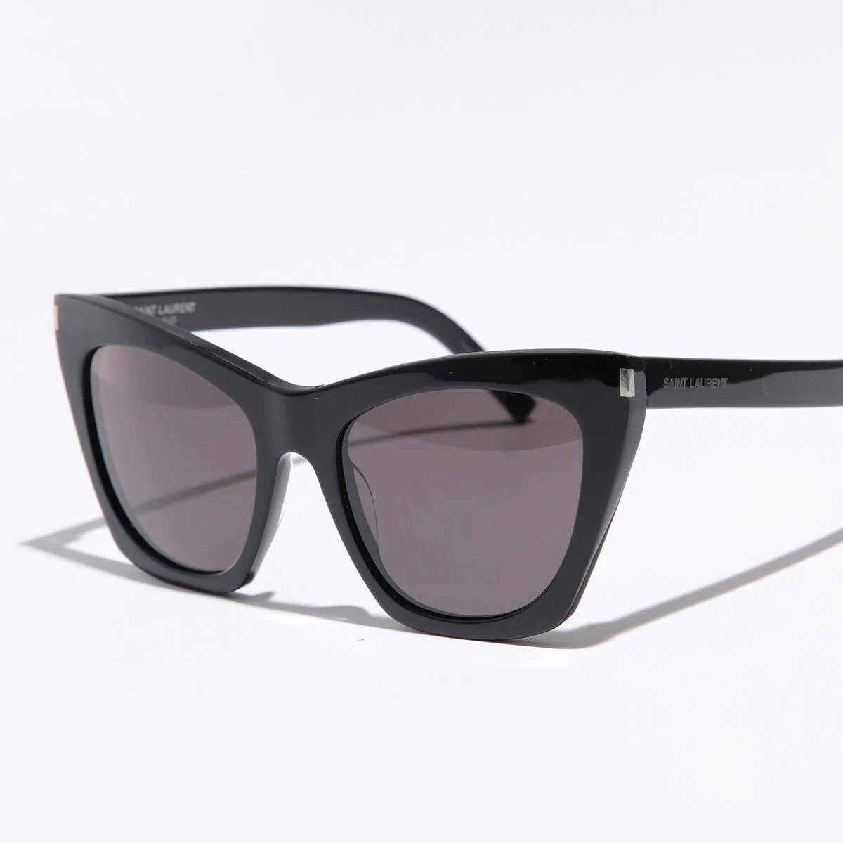 SAINT LAURENT サンローラン サングラス NEW WAVE SL 214 KATE レディース キャットアイ型 セルフレーム フルリム ロゴ アイウェア 001