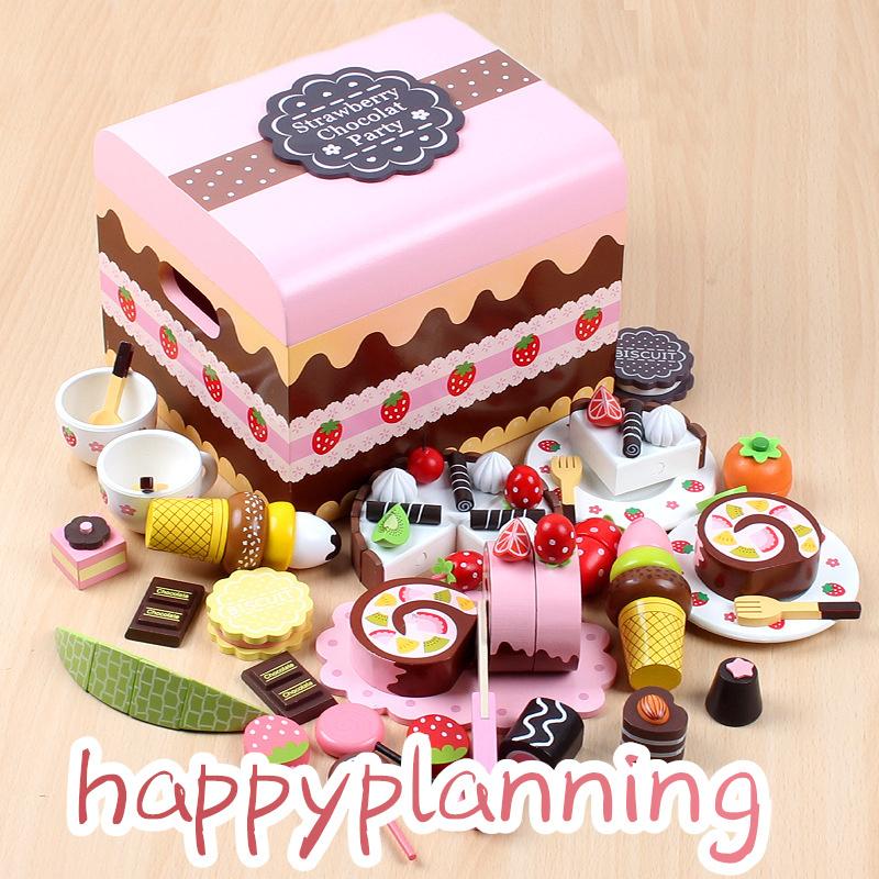 知育玩具　子供 ままごとセット 木製 ままごと 3歳児４歳 ５歳　誕生日プレゼント女 木のおもちゃ 積木　ケーキ　お菓子　果物 おままごと 幼児