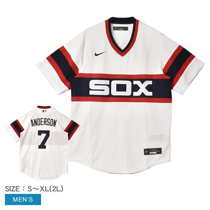 Official Replica Jersey T770-RXW3-RX7-A07 メンズ ティムアンダーソン シカゴホワイトソックス MLB メジャーリーグ ベースボールシャツ
