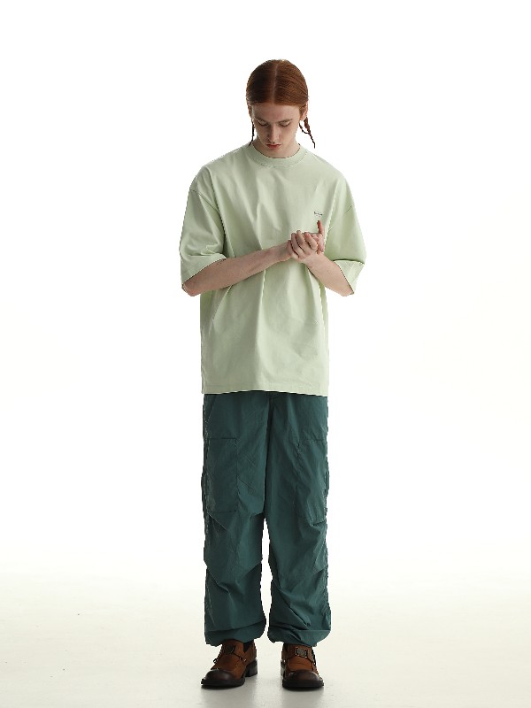 280G 無地ベーシック半袖 Tシャツメンズ夏の新作ファッションブランドルーズカジュアルコットントップ 5,567円