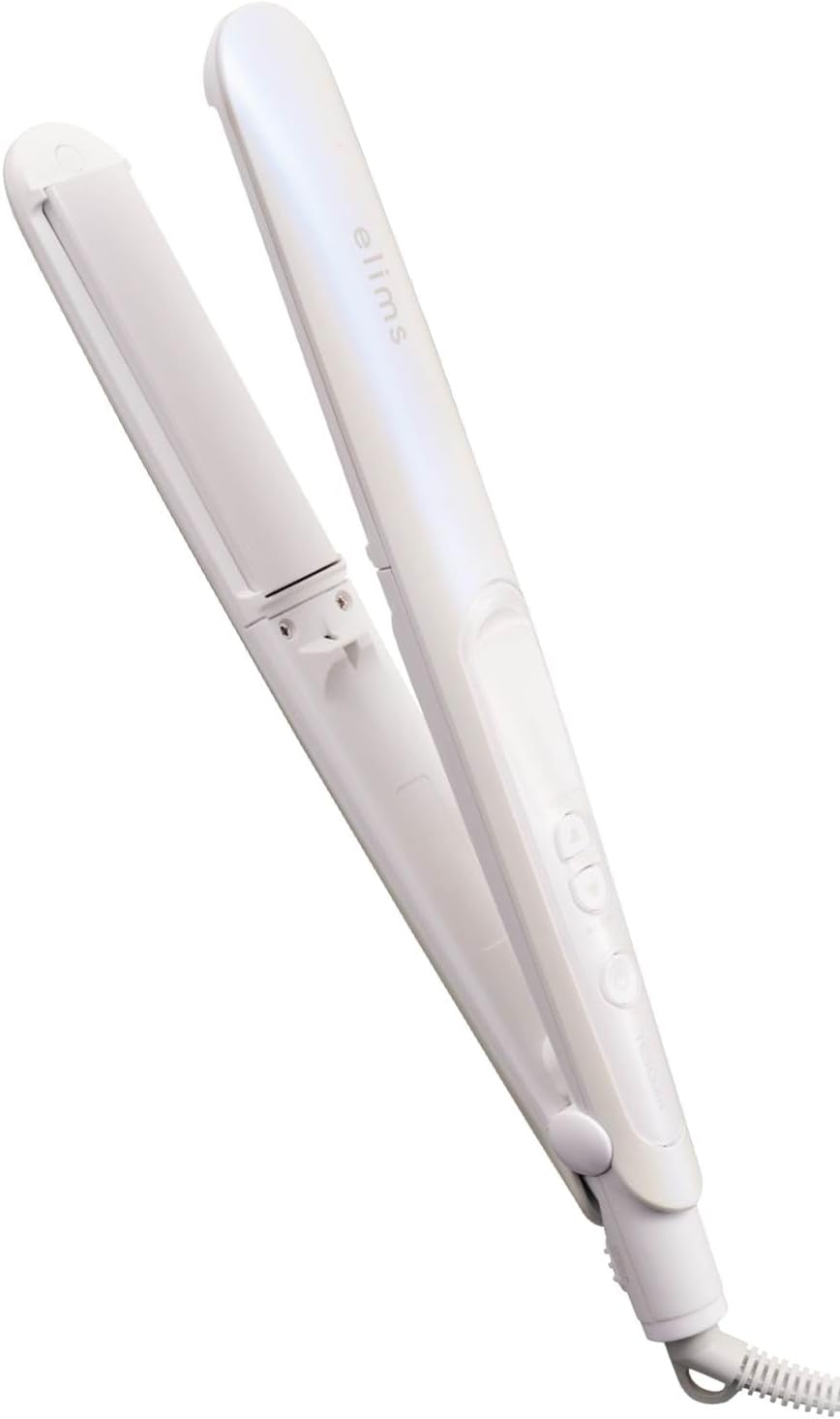 テスコム ヘアアイロン マイナスイオン 26mm 【 モイストキープモード搭載 】 海外対応 自動OFF 開閉ロック ラク抜きプラグ シェルホワイト TS550B-W