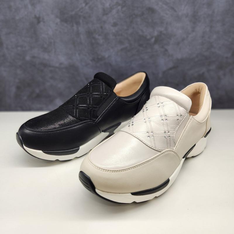 ホットフィックス 밴딩 女性 スリッポン 422304 4cm アイボリー_YS