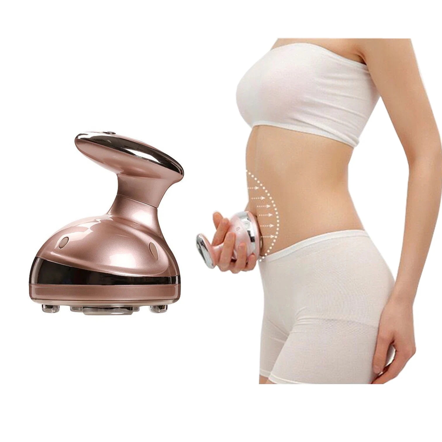 ダイエットイオン導入マッサージ器 超音波美顔器 EMS家庭用キャビテーション機器 RFラジオ波