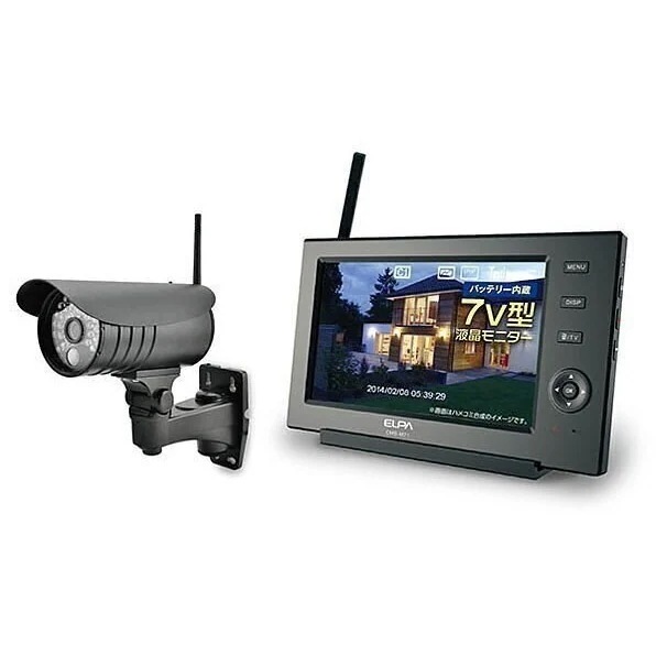 ELPA CMS-7110 ワイヤレスカメラ＆モニターセット