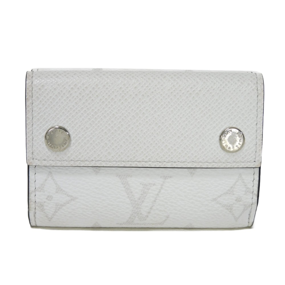 【中古】 三つ折り財布 LVロゴ フラワー RFID ディスカバリー コンパクト ウォレット タイガラマ モノグラム M67621