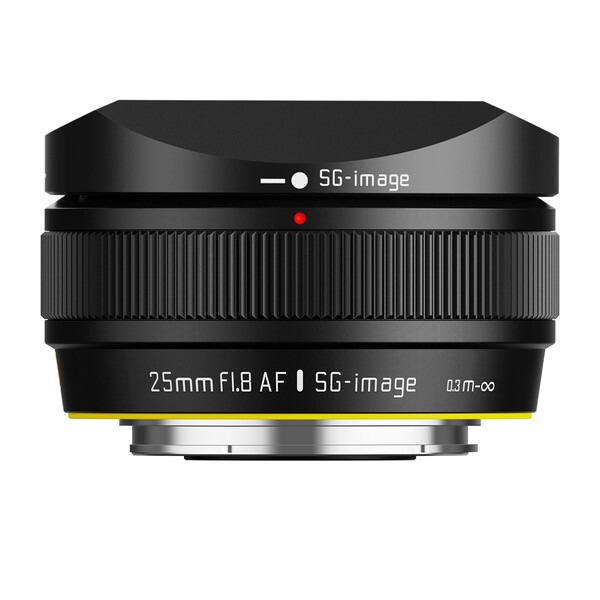 SG-image SG-image AF 25mm F1.8 富士フイルムXマウント APS-C ブラック 単焦点レンズ