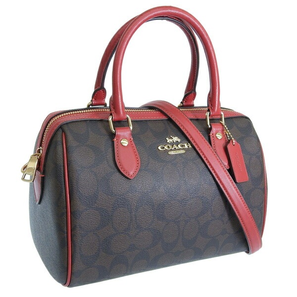 コーチ バッグ レディース ボストンバッグ 2WAYハンドバッグ ショルダー アウトレット ブラウンレッド SIG RWN CH280IMRVQ COACH