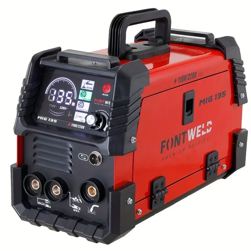 半自動電気溶接機非ガスMIG溶接機100V IGBTインバーターコントロール 3-in-1 MIG/MMA/TIG溶接モードPSE認証