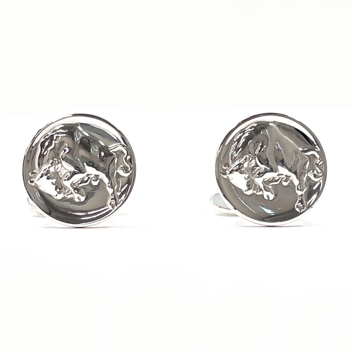 Georg Jensen 牛モチーフ カフリンクス カフス シルバー シルバー925 メンズ