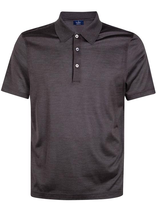 BARBA Men Polo Shirts 7831160551 098 342 DARK BROWN