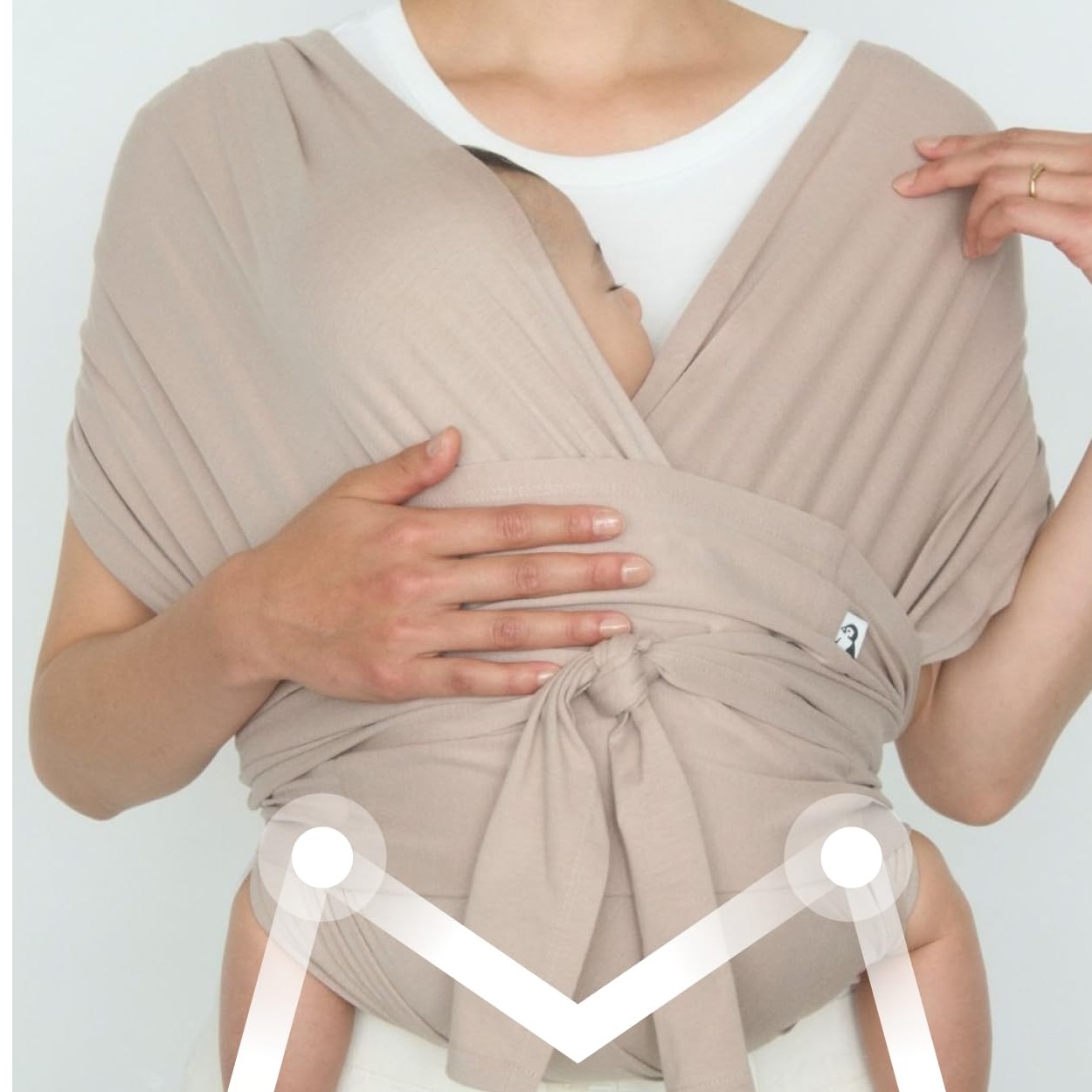 【ヘッドサポート入り】コニー抱っこ紐 FLEX サイズ調節 AirMesh (Konny) 夏用抱っこ紐 エアーメッシュ素材 涼しく快適 ママパパ兼用 ベビー スリング 新生児~20kg 国際安全認証