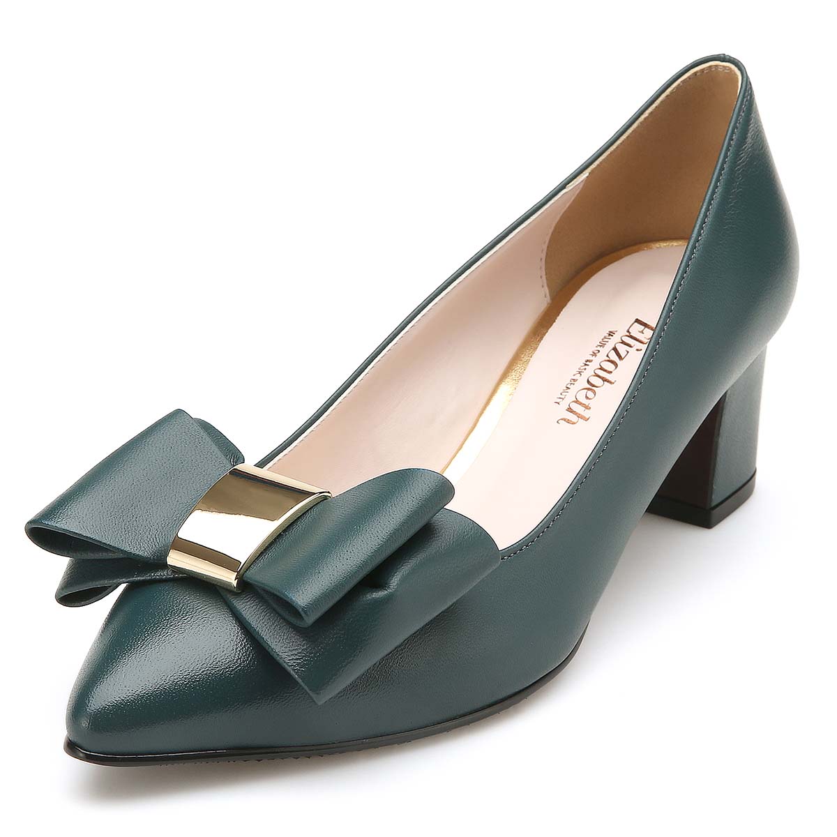 エリザベート 5cm ボリュームリボン パンプス EL23312