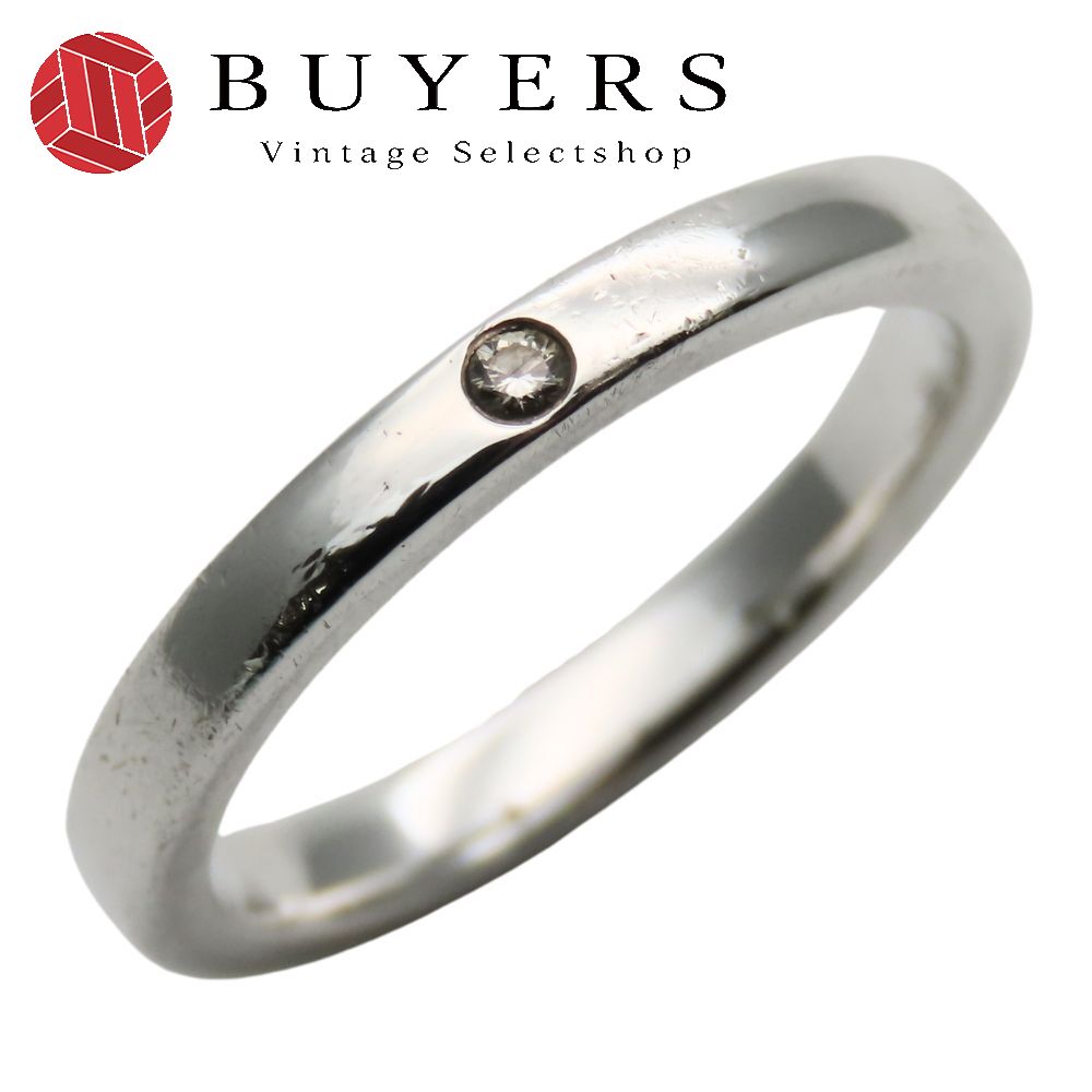 中古 リング・指輪 スタッキングバンド シルバー925 ダイヤモンド 約2.1g シルバー 1PD エルサペレッティ アクセサリー レディース 女性