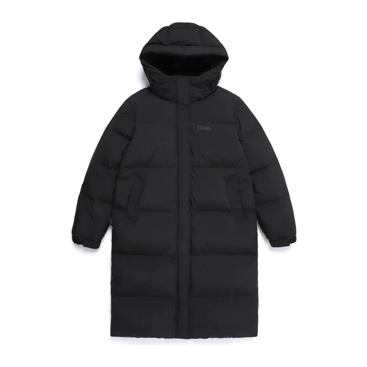 N254WDW861 女性カプラ ロング丈 ダックダウン ジャンパー BLACK