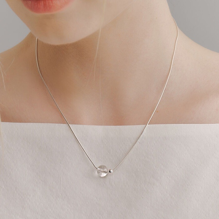 子供たちミンニボール赤い思春期アンジヨン着用double ball Necklace/韓国の人気ブランド 韓国正規品 韓国の人気商品 韓国ファッション 韓国ジュエリー デイリーアクセサリー SNSで