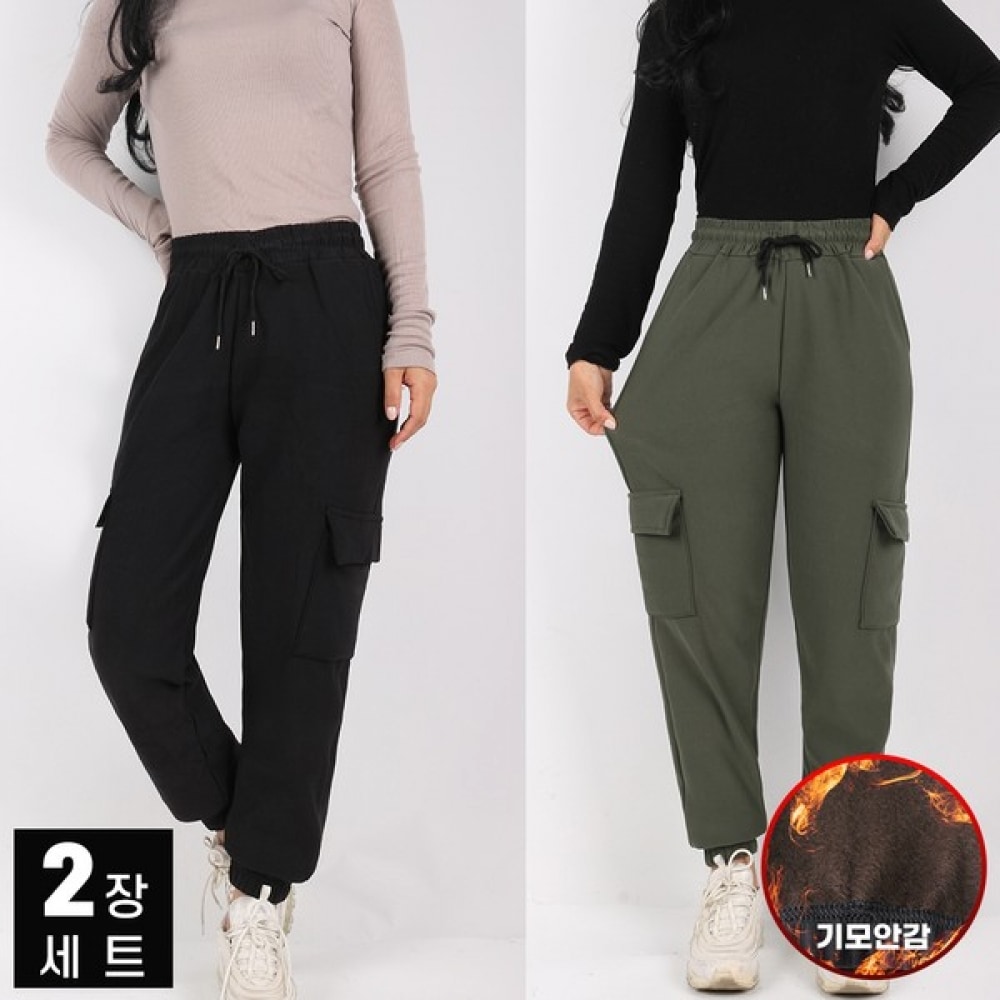 (Most Gentleman) D Winter 女性用起毛カーゴパンツ暖かい起毛ジョガーパンツパーフェクトスパンバンディングビッグサイズ