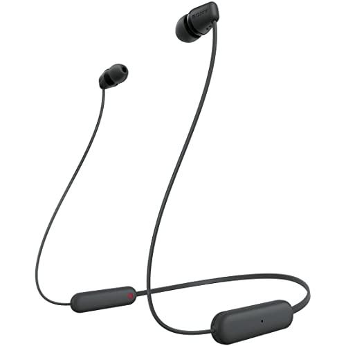 ソニー ワイヤレスイヤホン WI-C100:Bluetooth対応/25時間スタミナ/IPX4防滴/DSEE搭載 ブラック WI-C100 BZ 小 5,466円