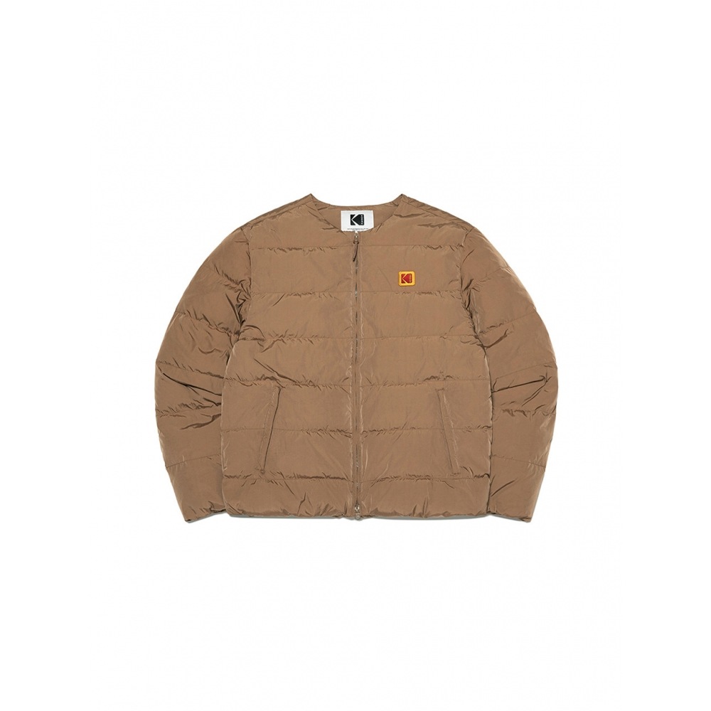 KODAK Apparelエッセンシャルネックレス軽量ダックダウンジャケットウーマンBROWN