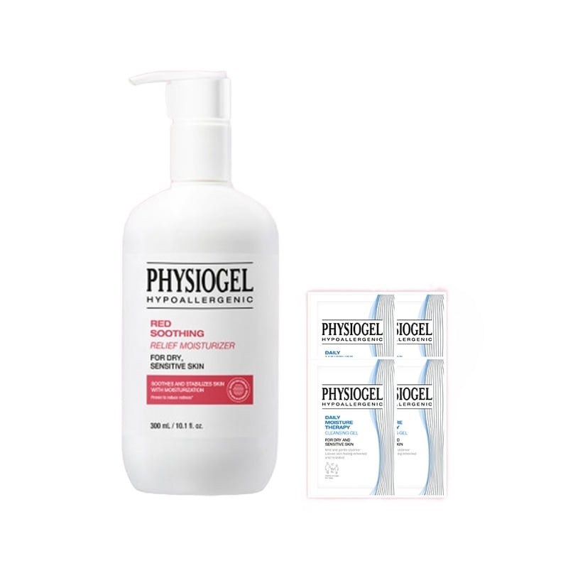 フィジオゲルレッドスーディングリリーフモチーチャーライザー300ml +サッシェ5ml 4個乳液・クリーム