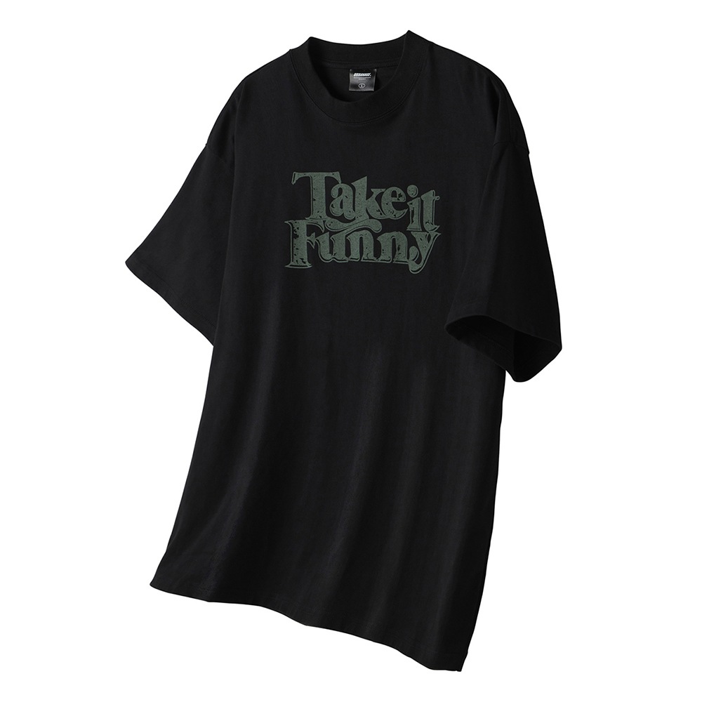 Take It Funny Vintage Oversized Short Sleeve_Black
