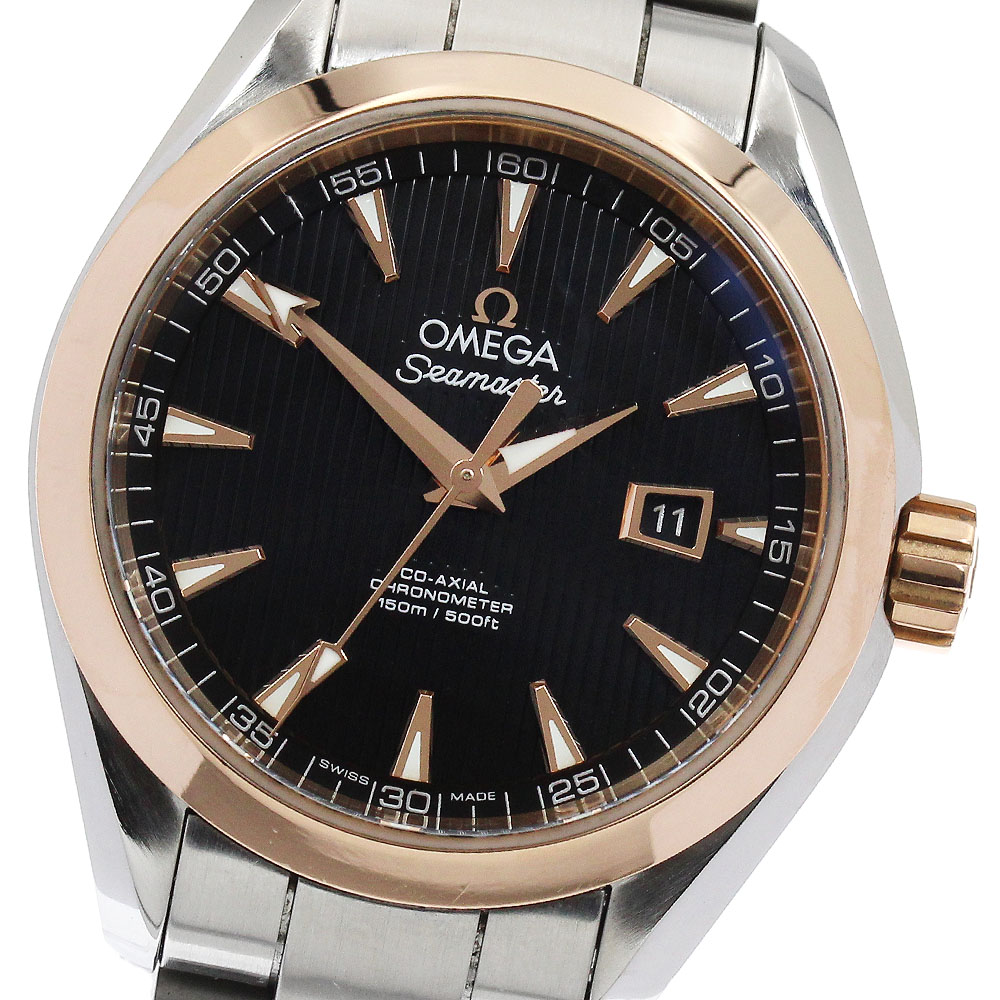 オメガ OMEGA 231.20.34.20.01.003 シーマスター アクアテラ コーアクシャル 自動巻き レディース 良品 保証書付き_888082【中古】