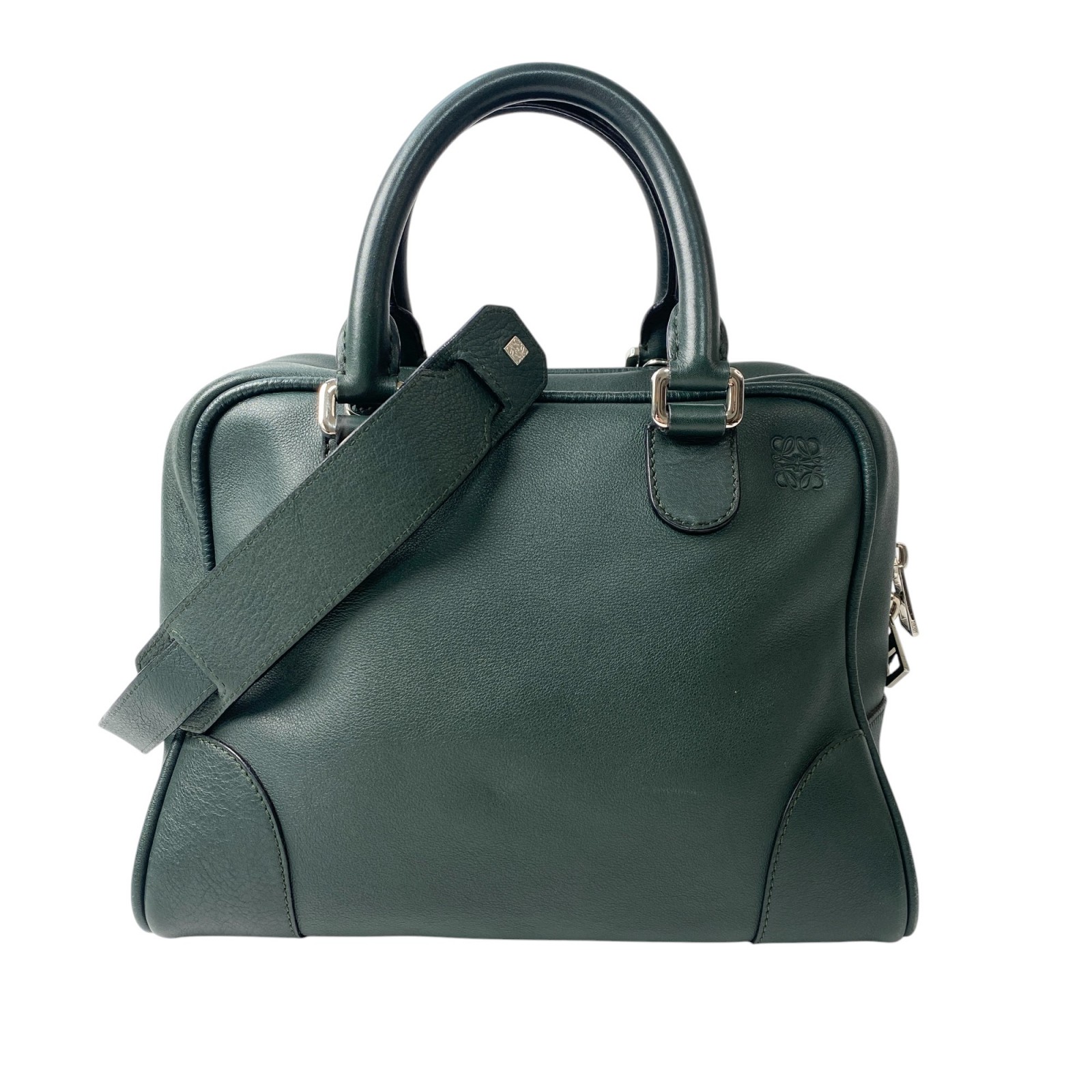 ロエベ LOEWE レディース アマソナ 75 グリーン 2way ショルダーバッグ ハンドバッグ 061408 斜めがけ クロスボディ