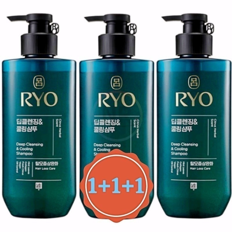 1+1+1 チョンア ディープクレンジング&クーリング シャンプー 480ml 鎮静 弾力 保湿 栄養供給