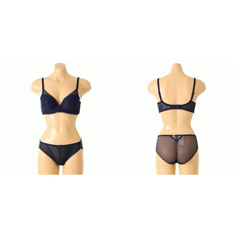 Gカップ 女性 ブラ チェック柄 レース パンティー セット SBRD523GSG
