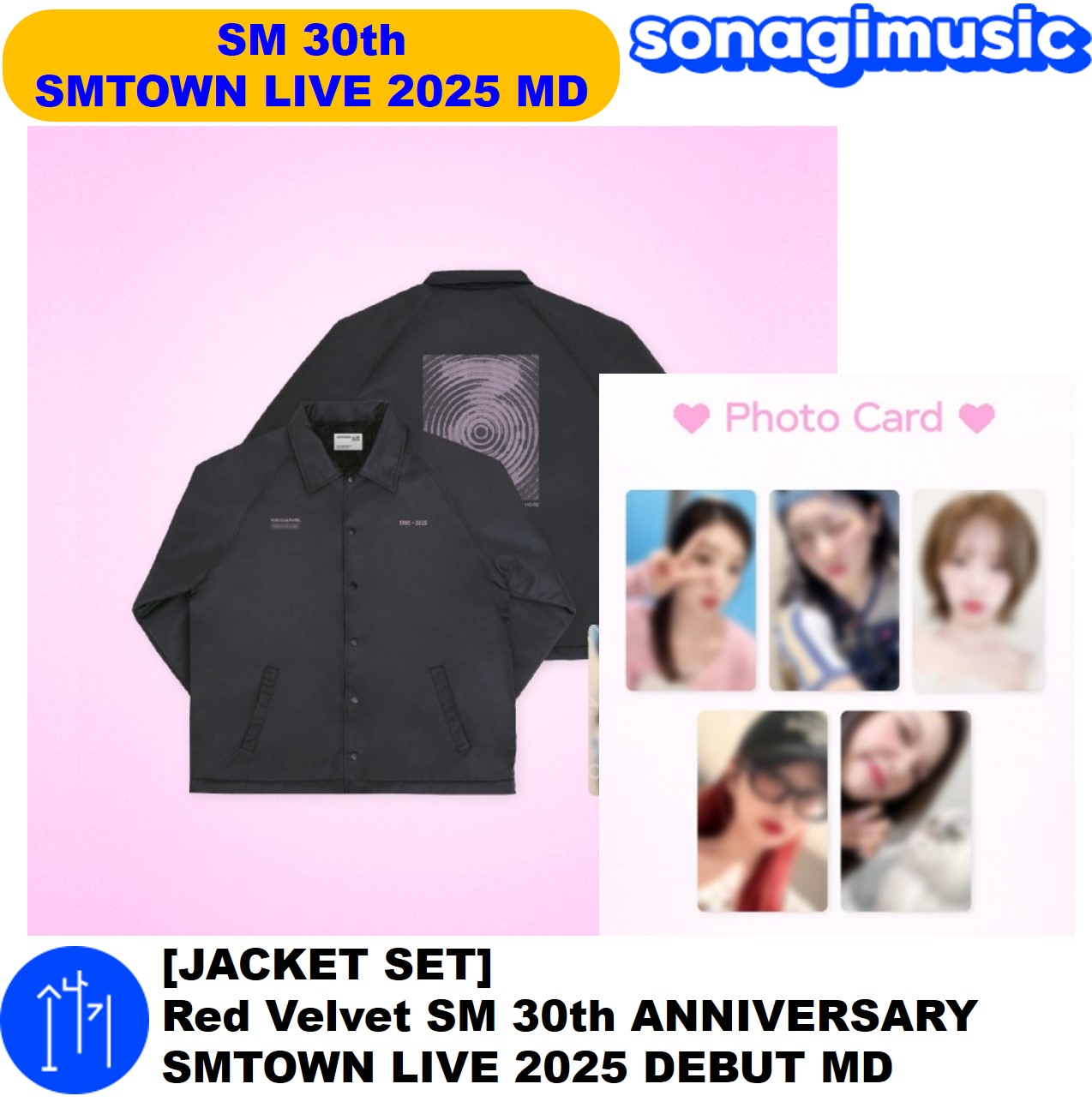 [公式] [JACKET SET] Red Velvet SM 30th ANNIVERSARY SMTOWN LIVE 2025 DEBUT MD sm 30周年 公式グッズ nct wish