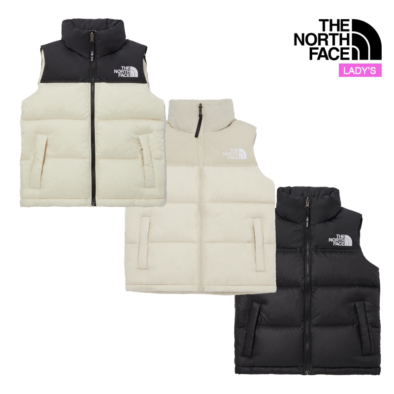 レディース 1996 エコ ヌプシ ベスト NV1DQ85 NV1DP80 女性 ダウン ダウンベスト ジレ ショートダウン フード付き アウター トップス 厚手 中綿 暖かい 防寒 防風 可愛い