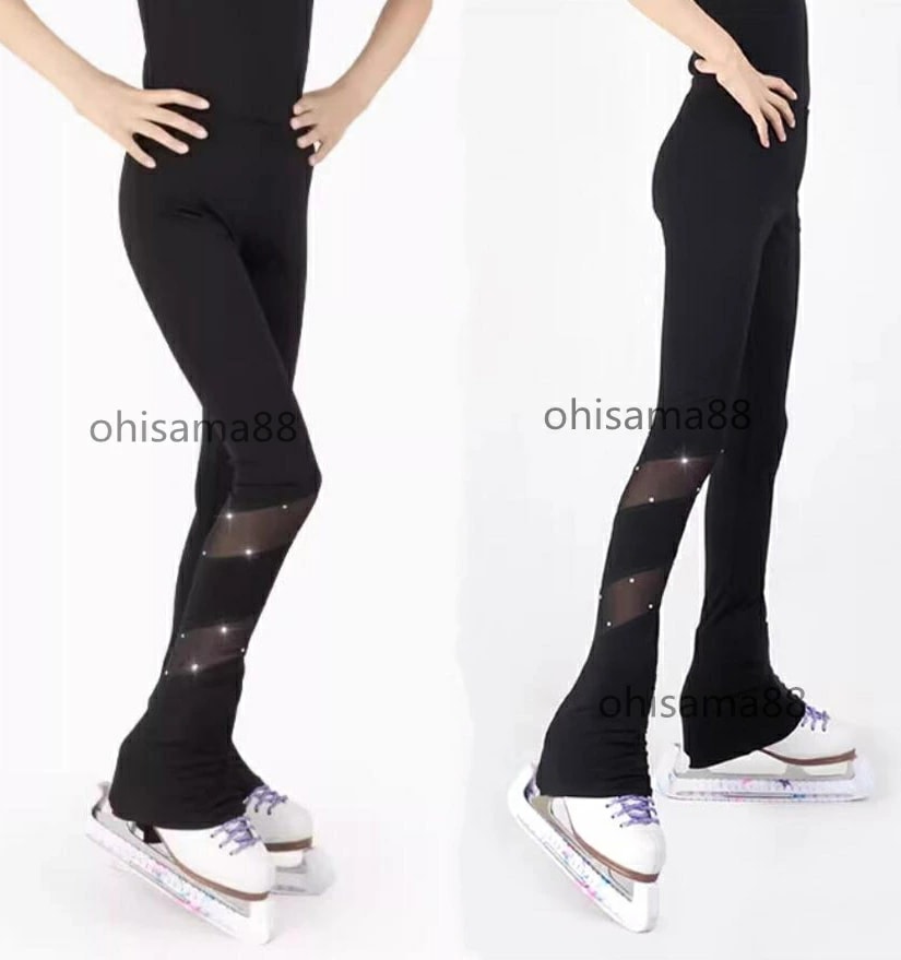 人気SALE フィギュアスケートパンツ トレーニング アイスパンツ レディース パンツ 練習パンツ 女性 タイツ ロングパンツ スケートウエア レッスン着 優しい フィギュアスケート レギンス 高弾性